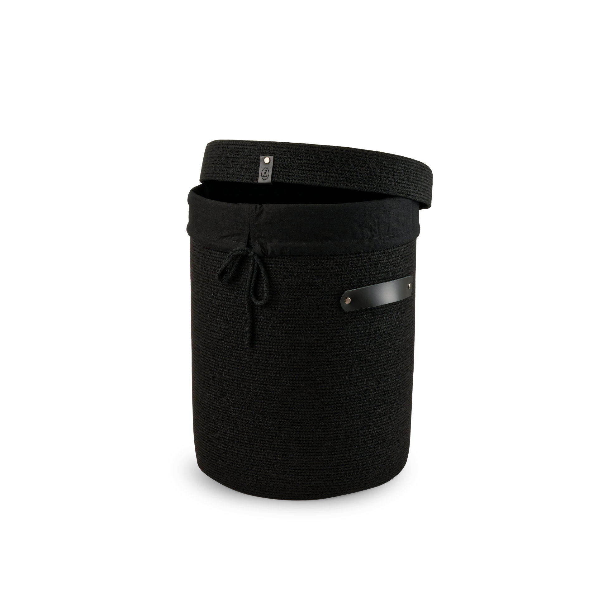 Корзина хлопковая Уют черная 45 см - крупное фото 3