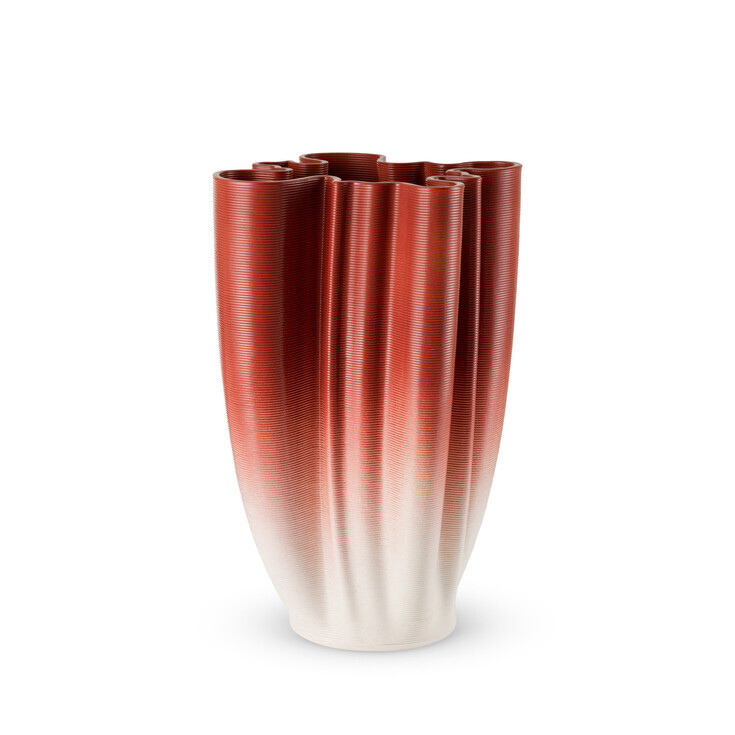 Ваза 3D Орхидея красная 28 см - мобильное фото 3